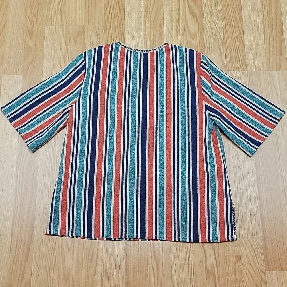 Anthropologie Multicolor Moonriver Striped Blouse - Picture 4 of 5